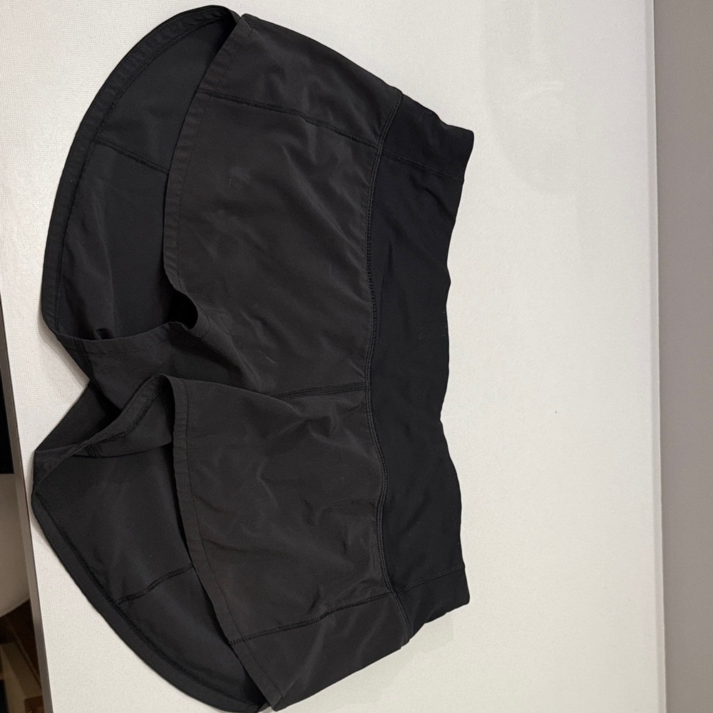 lululemon speed up mid rise -black - size 6
